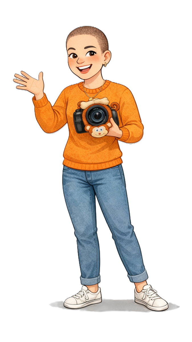 Linda winkt — Cartoon